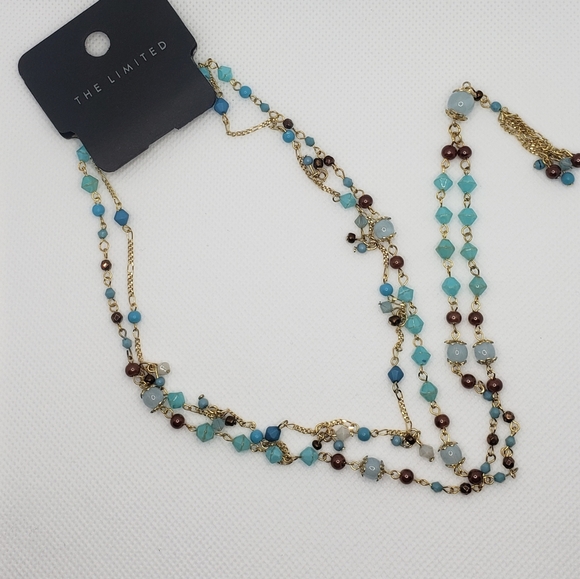 The limited double turquoise necklace - Picture 3 of 4